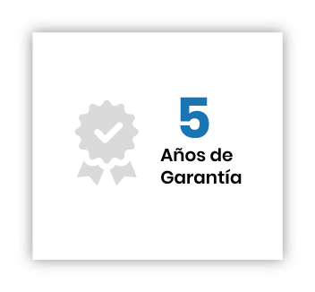 5 Años de garantía
